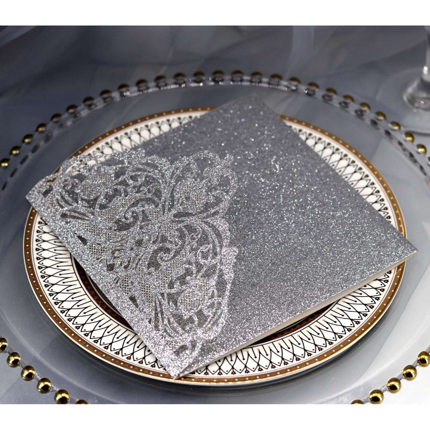 Lace Laser Cut Wedding Invitation Slay- up Business Card